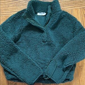 Double Zero Olive Sherpa Jacket